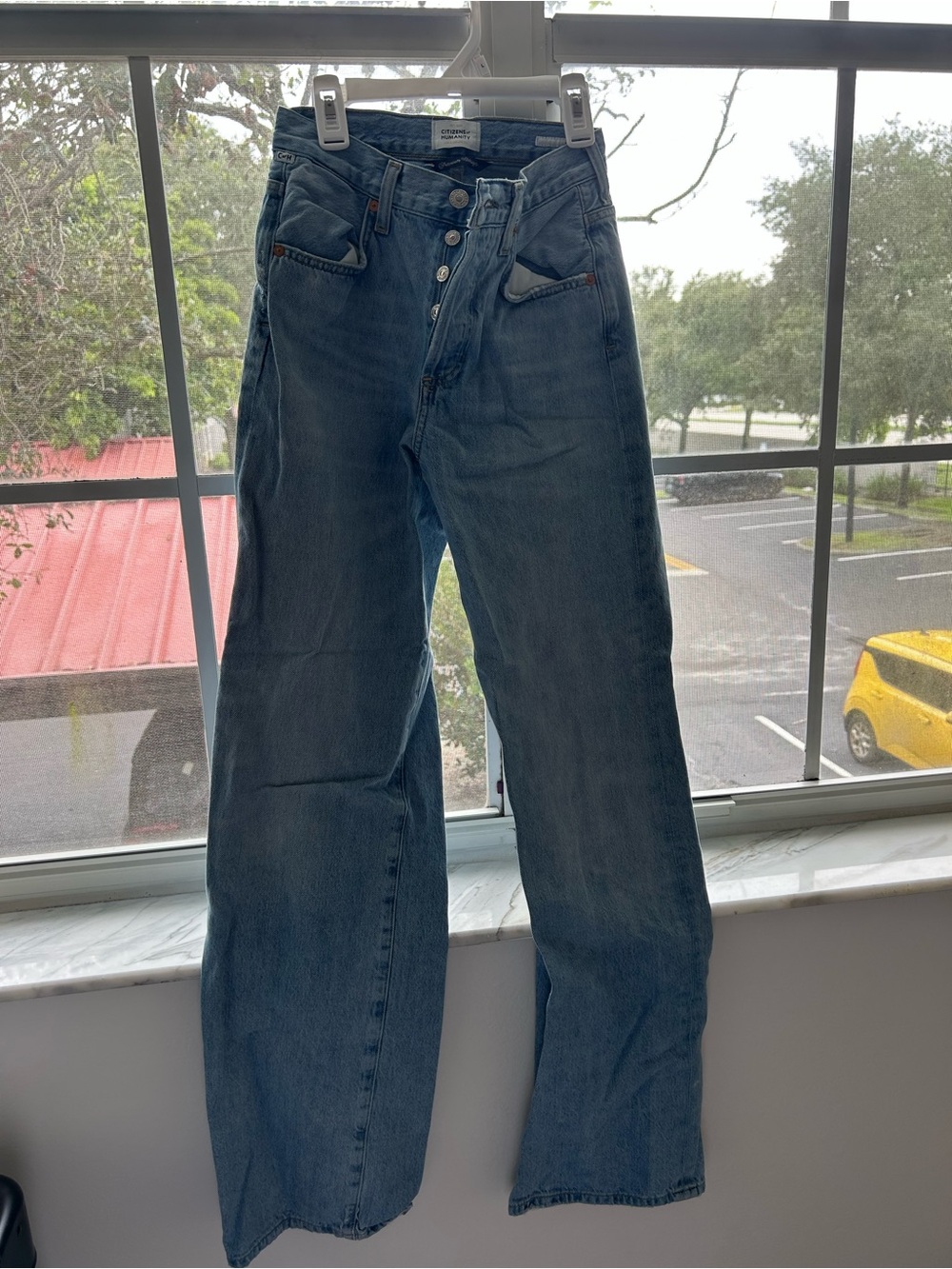 Citizens of Humanity Annina Jeans Classic Wide-Leg Blue Women’s Jeans - Picture 2 of 8